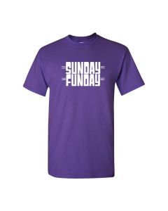 Sunday Funday Mens T-Shirts-Purple-Large