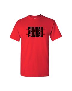 Sunday Funday Mens T-Shirts-Red-Large