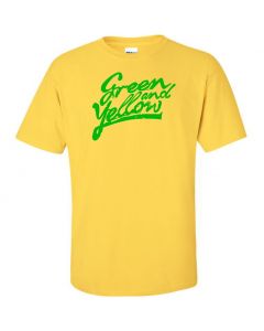 Green And Yellow Graphic Clothing - T-Shirt - Yellow