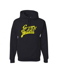 Green And Yellow Graphic Clothing - Hoody - Black