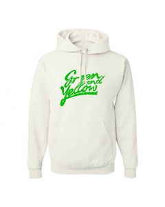 Green And Yellow Graphic Clothing - Hoody - White
