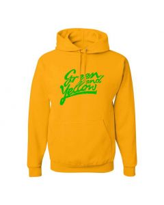 Green And Yellow Graphic Clothing - Hoody - Yellow