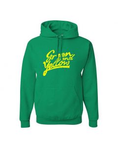 Green And Yellow Graphic Clothing - Hoody - Green