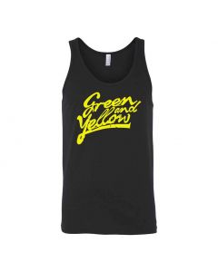 Green And Yellow Graphic Clothing - Men's Tank Top - Black