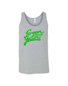 Green And Yellow Graphic Clothing - Men's Tank Top - Gray