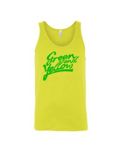 Green And Yellow Graphic Clothing - Men's Tank Top - Yellow