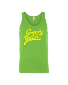 Green And Yellow Graphic Clothing - Men's Tank Top - Green