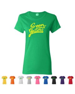 Green And Yellow GB Packers Womens T-Shirts
