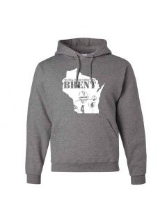 Never Forget Brent Graphic Clothing - Hoody - Gray