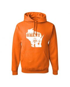 Never Forget Brent Graphic Clothing - Hoody - Orange