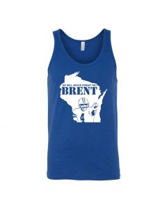 Never Forget Brent Graphic Clothing - Men's Tank Top - Blue