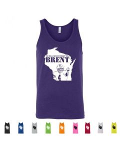 Never Forget Brent Graphic Men's Tank Top