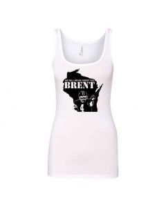 Never Forget Brent Graphic Clothing - Women's Tank Top - White