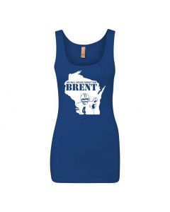 Never Forget Brent Graphic Clothing - Women's Tank Top - Blue