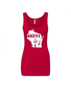 Never Forget Brent Graphic Clothing - Women's Tank Top - Red