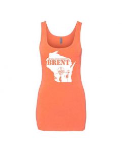 Never Forget Brent Graphic Clothing - Women's Tank Top - Orange