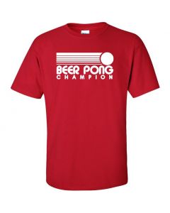 Beer Pong Champion Graphic Clothing - T-Shirt - Red