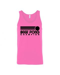 Beer Pong Champion Graphic Clothing - Men's Tank Top - Pink