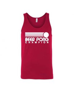 Beer Pong Champion Graphic Clothing - Men's Tank Top - Red