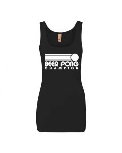 Beer Pong Champion Graphic Clothing - Women's Tank Top - Black