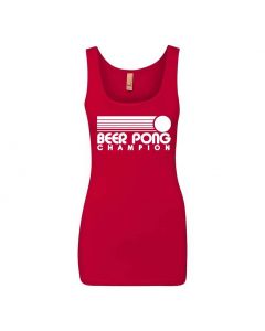 Beer Pong Champion Graphic Clothing - Women's Tank Top - Red