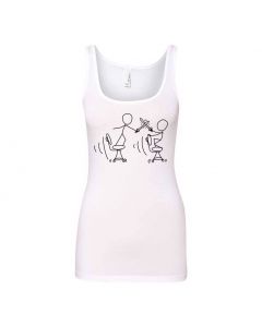 Compiling Fight Graphic Clothing - Women's Tank Top - White