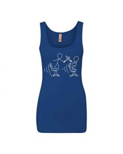 Compiling Fight Graphic Clothing - Women's Tank Top - Blue