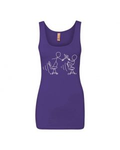 Compiling Fight Graphic Clothing - Women's Tank Top - Purple