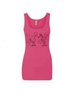 Compiling Fight Graphic Clothing - Women's Tank Top - Pink