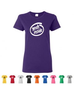 Geek Inside Womens T-Shirts