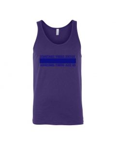 Sometimes There's Justice, Sometimes There's Just Us Graphic Clothing - Men's Tank Top - Purple