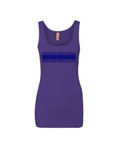 Sometimes There's Justice, Sometimes There's Just Us Graphic Clothing - Women's Tank Top - Purple