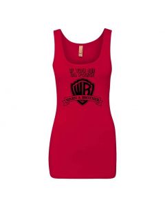 If You See Da Police, Warn A Brother Graphic Clothing - Women's Tank Top - Red