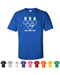 USA Beer Pong Team Graphic T-Shirt