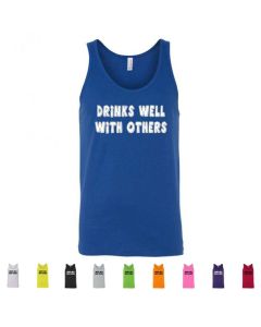 Drinks Well With Others Graphic Mens Tank Top