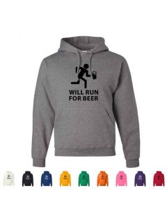 Will Run For Beer Graphic Hoody