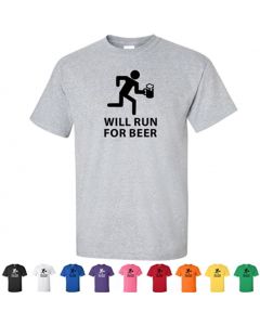 Will Run For Beer Graphic T-Shirt