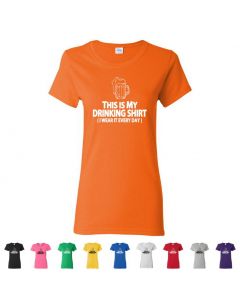 This Is My Drinking Shirt Womens T-Shirts