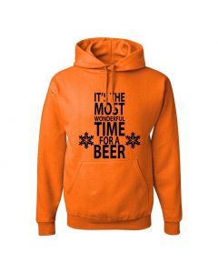 Its The Most Wonderful Time For A Beer Graphic Clothing - Hoody - Orange