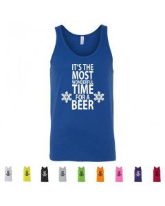 Its The Most Wonderful Time For A Beer Graphic Mens Tank Top