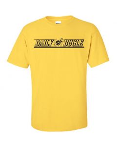 Daily Bugle -Spiderman Movie Graphic Clothing - T-Shirt - Yellow