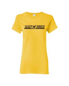 Daily Bugle - Spiderman Womens T-Shirts-Yellow-Womens Large