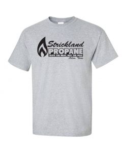 Strickland Propane -Kind Of The Hill TV Series Graphic Clothing - T-Shirt - Gray