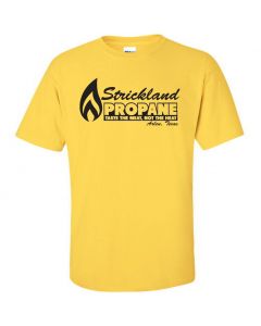 Strickland Propane -Kind Of The Hill TV Series Graphic Clothing - T-Shirt - Yellow