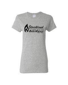 Strickland Propane King Of The Hill Womens T-Shirts-Gray-Womens Large