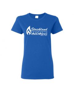 Strickland Propane King Of The Hill Womens T-Shirts-Blue-Womens Large