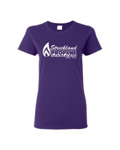 Strickland Propane King Of The Hill Womens T-Shirts-Purple-Womens Large