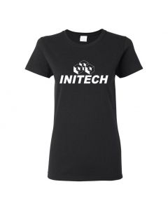 Initech - Office Space Movie Womens T-Shirts-Black-Womens Large