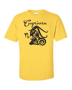 Capricorn Horoscope Youth T-Shirt-Yellow-Youth Large