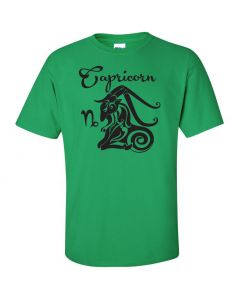 Capricorn Horoscope Youth T-Shirt-Green-Youth Large